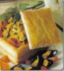 Scrigni con cozze stufate allo zafferano