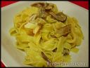 Tagliatelle con porcini e persico