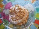 Mousse di ricotta e crema di rose ( o  marmellata di castagne)