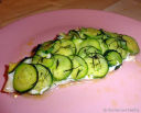 Filetti di orata in crosta di zucchina
