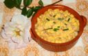 Uova strapazzate al prosciutto con crostini