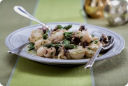 Insalata tiepida di punte di asparagi e seppioline.