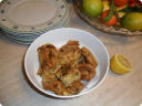 Cuori di carciofo in pastella.