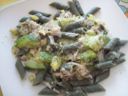 Pasta con fesa di tacchino e zucchina