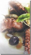 Insalata di polpo all’aceto balsamico e purea di patate allo zafferano