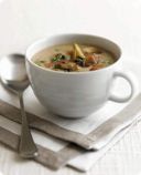 Crema di funghi al prezzemolo.