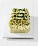 Terrina di asparagi con erbe aromatiche.