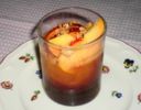 Dolce al cucchiaio: mousse di pesche al Porto
