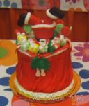 Babbo Natale caduto nel sacco doni