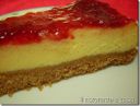 Cheesecake con confettura di lamponi