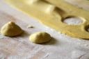 Ravioli di polpa di granchio nel loro burro