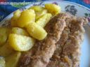 Cotolette di salsiccia con patate