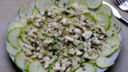 Le zucchine con menta e feta nel contorno estivo facile e veloce