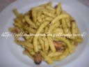 Passatelli al pesce con pesto alla genovese