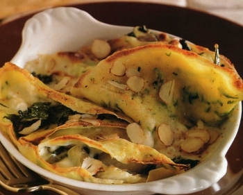 Crepes di Zucchine con Bietole e Crema di Formaggio