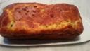 Plumcake con guanciale, fave e pecorino