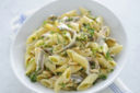 Mezze penne con alici marinate
