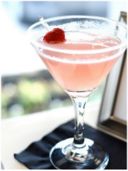 Pink cocktail