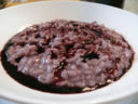 Risotto al Nero d’Avola e la sua riduzione. Nero d’Avola Feudo Disisa