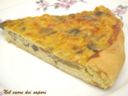 Quiche con prosciutto cotto e funghi