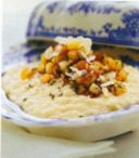 Primo Piatto: Risotto al fiore sardo con pere caramellate