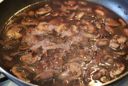 Preparazione delle salse: salsa ai funghi champignon e Marsala