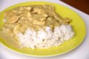 Il pollo al curry e carote per un secondo piatto light