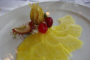 Ricette frutta: carpaccio di ananas e pere