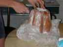 Stella di pandoro alla frutta con crema all'arancia