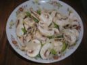 Ricetta facile antipasto: carpaccio di funghi e insalata