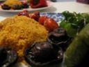 Ricette vegetariane: funghi ripieni di cous cous