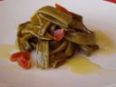 Ricette Contorni: fagiolini a corallo.