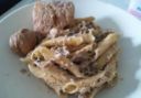 Un mio primo sperimentale, garganelli all'uovo con pesto di melanzane