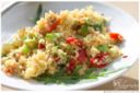 Piatti unici: insalata di cous cous, verdure e ceci