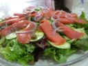 Ricetta facile contorno: insalata con salmone affumicato