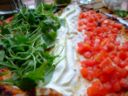 La bandiera italiana a tavola