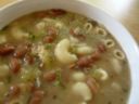 Ricetta facile primo: zuppa invernale con pasta e fagioli