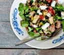 La panzanella con mais e avocado