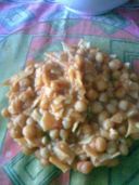 Primi piatti: Pasta e ceci e le sue varianti.