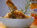 Ricetta secondo di pollo, sovracosce con aglio tritato
