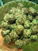 Ricette Secondi: polpette di carne al sesamo.