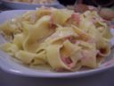 Ricetta facile primo piatto: pappardelle al salmone