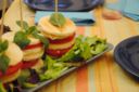 I miei antipasti: tramezzini tondi di caprese