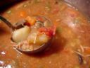 Ricetta facile piatto unico: zuppa di patate e pollo