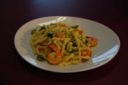 Pasta gamberetti, zucchine e curry