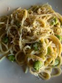 Spaghetti alla chitarra con le fave