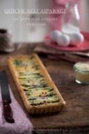 Quiche di asparagi con pasta brisé integrale e pepe rosa