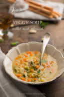 Zuppa ‘vegana’ con miglio e mandorle - Veggy soup with millet and almond