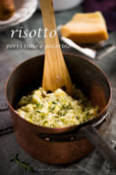 Risotto porri, timo e pecorino – Risotto leeks, thyme and pecorino cheese