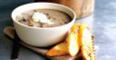 La vellutata di funghi con mousse allo zenzero, primo piatto autunnale
